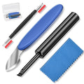 SMPUAGU 4PCS Watch Repair Kit for Pry-Off Watch Backs, Watch Battery Replacement Tool Kit, Watch Back Remover & Watch Case Opener Knife