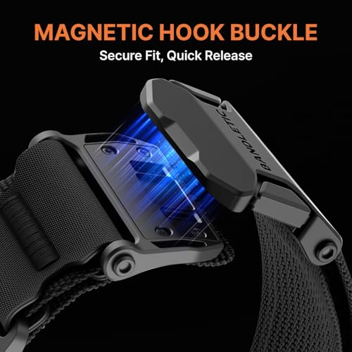 Bandletic Magnetic Bands Compatible with Garmin Instinct 3 50mm Watch Band, 26mm Quick Fit Strap for Fenix 8 51mm/7X 6X Pro/5X Plus/3/3 HR/Instinct 2X/Enduro/Quatix Tactix 8 51mm/Epix Pro (Gen 2) 51mm