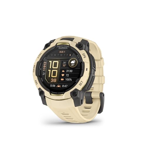 Garmin Instinct® 3 – 45 mm, AMOLED Display, Rugged Outdoor GPS Smartwatch, Built-in Flashlight, Alpine Rush Collection Limited Edition Color, Citrine with Citrine Band