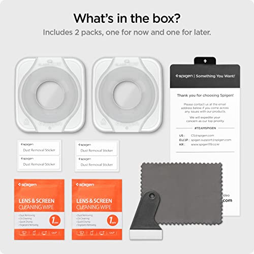 Spigen Tempered Glass Screen Protector [GlasTR EZ FIT] designed for Galaxy Watch FE / 5/4 (40mm) - 2 Pack