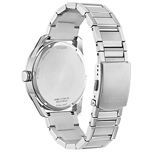 Citizen Men's Classic Eco-Drive Watch with 3-Hand Day and Date, Stainless/ Blue Dial