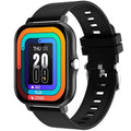 PASOY Smart Watch for Android and iOS Phones 1.83" Touchscreen Call Watch Fitness Tracker IP68 Waterproof Custom Dial Pedometer Sleep Weather Calculator Outdoor Sports Watches (Black A)