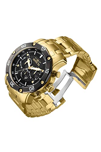 Invicta Men's Pro Diver 50mm Stainless Steel Quartz Watch, Gold (Model: 37725)