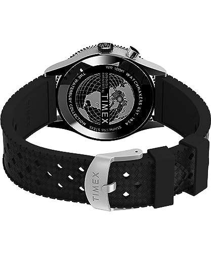 Timex Men's Waterbury Traditional 39mm Watch - Black Strap Black Dial Stainless Steel Case