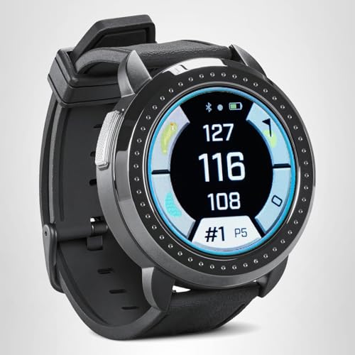 Bushnell Golf iON Elite GPS Watch – Color Touchscreen, Slope‑Adjusted Yardages, 38,000+ Courses, Shot Tracker, USB‑C, Magnetic Charger – Black