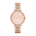 Fossil Women's Jacqueline Quartz Stainless Steel Watch, Rose Gold Glitz – Fossil Watches for Women