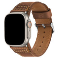 Wristitani Leather Bands Compatible With Apple Watch Band Ultra 3/2/1, 49mm 46mm 45mm 44mm 42mm For Men, Top Genuine Leather Replacement Vintage Strap for iWatch SE3/2/1 Series 11 10 9 8 7 6 5 4 3