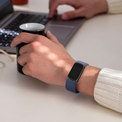 6 Pack for Fitbit Charge 6 Bands/Fitbit Charge 5 Band Women Men, Soft Silicone Waterproof Adjustable Sport Replacement Wristband Strap Compatible with Fitbit Charge 6 / Charge 5 Fitness Trackesr