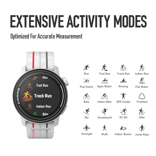COROS PACE 3 GPS Sport Watch –Lightweight, Comfortable Running Watch, 17-Day Battery Life, Accurate GPS, Heart Rate Monitor, Navigation, Sleep Tracking, Training Plan, Run - Black Nylon