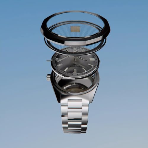 Tissot PRC 100 Solar, Silver Dial, 39mm Watch for Men, Stainless Steel Case and Bracelet, Solar Quartz Movement, T1514221103100