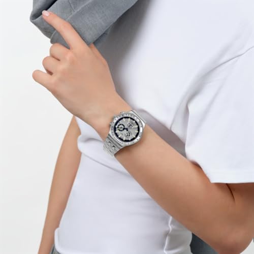 Swatch Skin Irony Unisex Casual Watch Stainless Steel Blue Quartz Water Resistant Midnight in THE Mirror