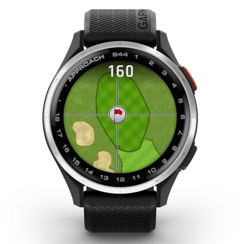 Garmin Approach S44 (Silver/Black) Golf GPS Smartwatch PlayBetter Bundle