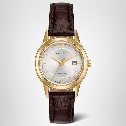 Citizen Ladies' Eco-Drive Classic Leather Strap Watch with 3-Hand Date