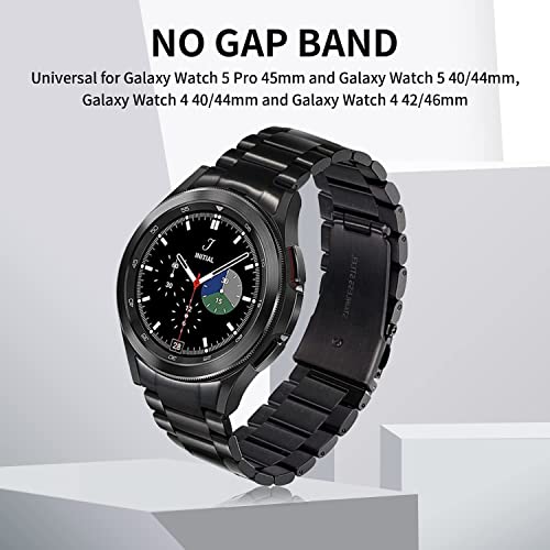 GOLDTOLUCK No Gap Stainless Steel Band Compatible with Samsung Galaxy Watch 8 7 6 5 4 Classic FE Pro Ultra 40mm 44mm 46mm 43mm 47mm 45mm 42mm Replacement Men Women Milanese Metal Elegant Casual