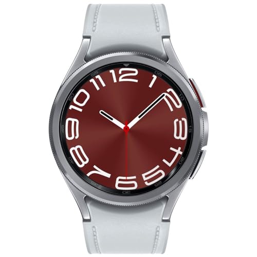 Samsung Galaxy Watch 6 Classic 43mm Smartwatch with Rotating Bezel, Fitness Tracker, Advanced Sleep Coaching, Heart Monitor - Silver (Renewed)