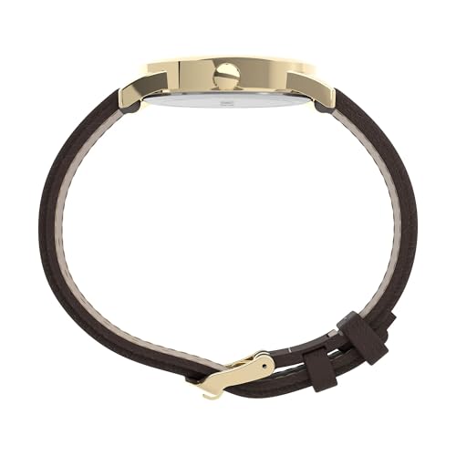 Timex Men's TW2P75800 Easy Reader 38mm Brown/Gold-Tone/Cream Leather Strap Watch
