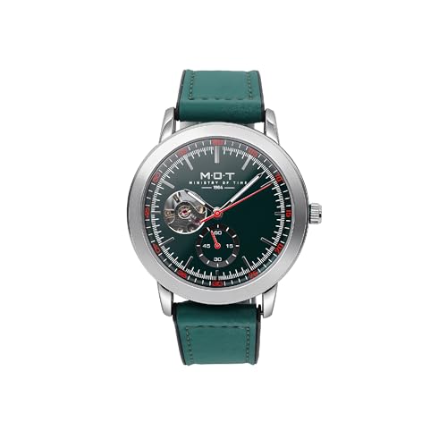 M.O.T Selection Automatic Watch - 39mm, Unisex, Open Heart Dial, Automatic Movement, Stainless Caseback, 3ATM Water Resistant – Ministry of Time (Green)