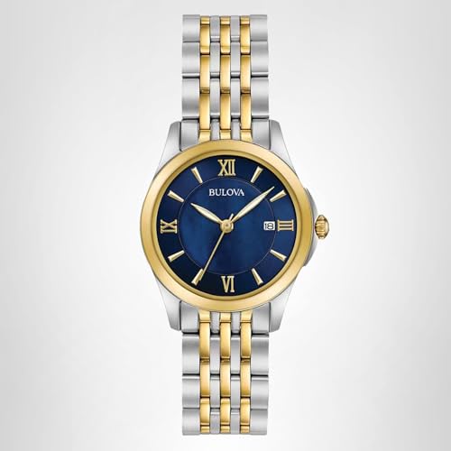 Bulova Classic Quartz Ladies Watch, Stainless Steel , Two-Tone (Model: 98M124)