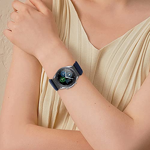 Relting 22mm Width Watch Lugs Band Compatible with Garmin Venu 4 45 mm/3 45 mm/Venu 2/Forerunner 265/255/Amazfit Bip 6/Bip 5 Quick Release Adjustable Stretchy Nylon Sport Elastic Bands for Men Women