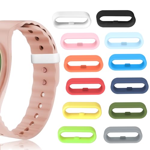 Multi-Color Band Keeper, Magic band locks, Silicone Fastener Rings Security Loop/Holder/Clips Compatible with Fitbit Charge/Charge HR/Garmin Vivofit/Disney Magic Bands 1.0/2.0 & More