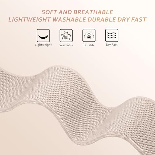 Folavii 5 Pack Stretchy Nylon Compatible with Fitbit Charge 6 Bands/Fitbit Charge 5 Bands for Women Men, Elastic Adjustable Straps Sport Replacement Wristbands for Fitbit Charge 5/6 Watch