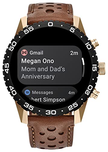 Citizen CZ Smart PQ2 44MM Sport Smartwatch with YouQ App with IBM Watson® AI and NASA Research, Wear OS by Google, HR, GPS, Fitness Tracker, Amazon Alexa™, iPhone Android Compatible, IPX6 Rating
