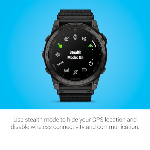 Garmin Tactix 7 AMOLED Edition, Specialized Military & Tactical GPS Smartwatch, Adaptive AMOLED Display, Built-in Flashlight, Preloaded TopoActive Mapping (Renewed)