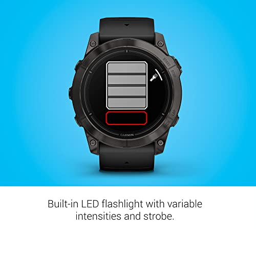 Garmin epix Pro (Gen 2) Sapphire Edition, 51mm, High Performance Smartwatch, Advanced Training Technology, Built-in Flashlight, Black (Renewed)