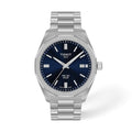 Tissot PRC 100 Solar, Blue Dial, 39mm Watch for Men, Silver Stainless Steel Bracelet, Solar Quartz Movement, T1514221104100