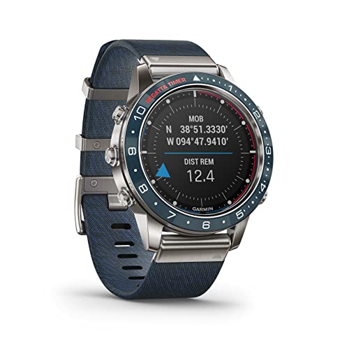 Garmin MARQ Captain, Men's Luxury Tool Watch with Advanced Nautical Features, Track Wind Speed, Direction, Temperature and Tide Information