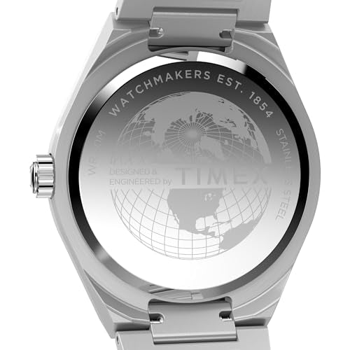 Timex Men's Continental 39mm Watch - Stainless Steel Bracelet Black Dial Stainless Steel Case