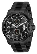Invicta Men's 13787 Specialty Chronograph Black Dial Black Ion-Plated Stainless Steel Watch