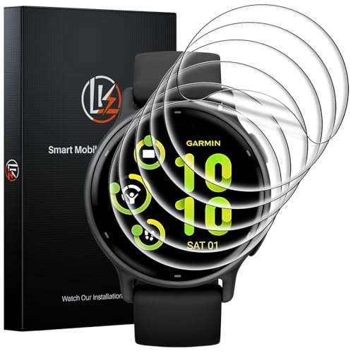 LK 6 Pack for Garmin Vivoactive 6 / Vivoactive 5 Screen Protector 42mm - Anti-Scratch, Self-Healing Soft TPU Screen Protector for Garmin Vivoactive 42mm, Bubble Free, HD Transparent, Touch Sensitive