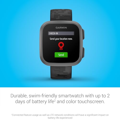 Garmin Bounce™, Kids Smartwatch, Two-Way Text and Voice Messaging, Location Tracking, Black Camo (Renewed)