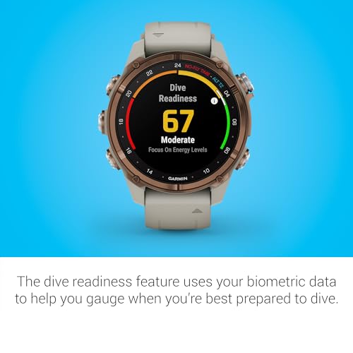 Garmin Descent™ Mk3i, Dive Computer and Multisport GPS Smartwatch, Air Integration, French Gray