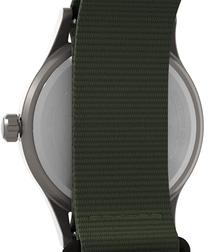 Timex Men's Expedition Scout 40mm Watch - Green Strap Blue Dial Titanium Case