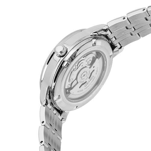 Seiko SRPH92K1 Men's Analogue Automatic Watch with Stainless Steel Strap, Silber & Blau, Bracelet