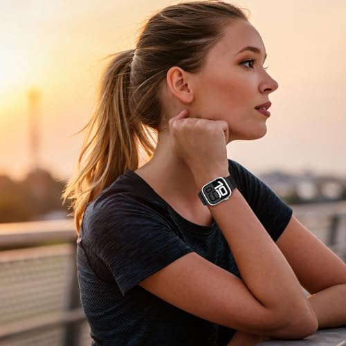OHOTLOVE Nylon Sport Band Compatible with Apple Watch Band 38mm 40mm 41mm 42mm 44mm 45mm 46mm 49mm, Adjustable Breathable Women Men Braided Strap Loop for iWatch Series 11/10/9/8/7/6/5/SE Ultra 3/2/1
