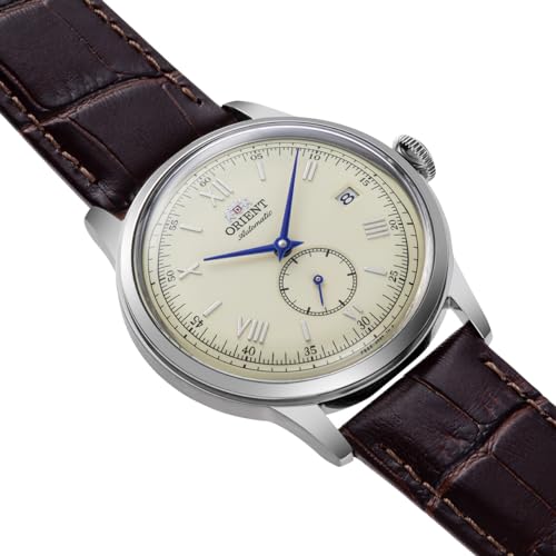 Orient Bambino Automatic Mechanical Wristwatch, Self-Winding, Automatic, Domestic Manufacturer Warranty Included, Ivory