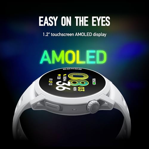 COROS PACE 4 Ultralight Sport GPS Watch, 1.2" AMOLED Touchscreen,19 Days of Daily use, Voice Features, Advanced Training Tools, Accurate GPS, Heart Rate Monitor (Black Silicone, Standard)
