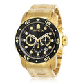 Invicta Men's 0072 Pro Diver Collection Chronograph 18k Gold-Plated Watch