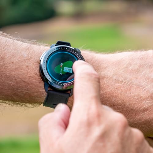 Bushnell Golf iON Elite GPS Watch – Color Touchscreen, Slope‑Adjusted Yardages, 38,000+ Courses, Shot Tracker, USB‑C, Magnetic Charger – White