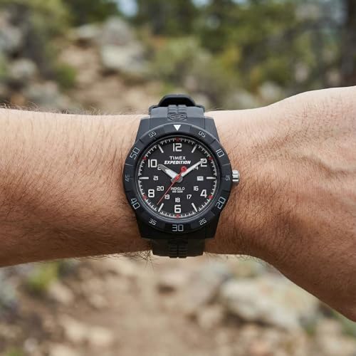 Timex Men's T49831 Expedition Rugged Analog Black Resin Strap Watch