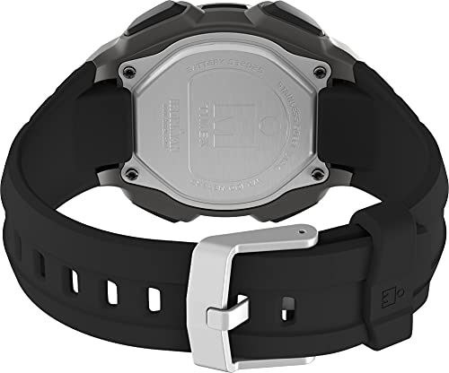 Timex Men's Ironman Triathlon Classic 30 38mm Watch – Gray & Black Case Orange Accents with Black Resin Strap