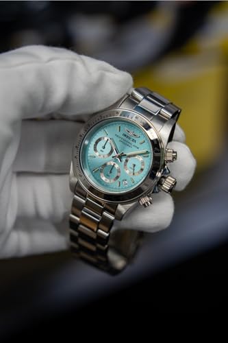 Invicta Speedway Men 39.5mm Stainless Steel Steel Tiffany Blue dial VD53B-14 Quartz