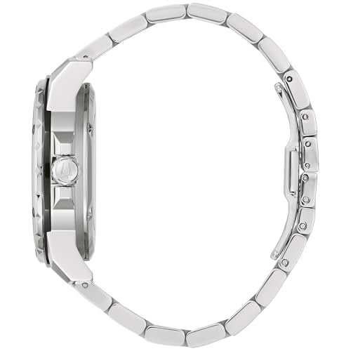 Bulova Men’s Automatic Marine Star Series A, Silver-Tone Stainless Steel Case with a 44mm Orange Heartbeat Dial (Style: 98A333)