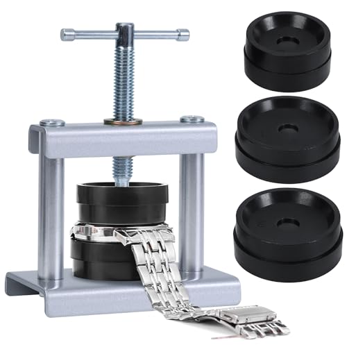J6&H6 Watch Press Tool Set,Watch Back Case Closer for Closing the Cover , Watches Battery Replacement Tool Kit, Dismantling The Watchs Opener Case, Suitable for Watches Repair Kits with 16 to 50mm Circular Dials