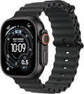 Apple Watch Ultra 3 [GPS + Cellular, 49mm] Black Titanium Case with Black Ocean Band (Renewed)