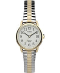 Timex Women's Easy Reader Classic 25mm Watch - Two-Tone Expansion Band White Dial Gold-Tone Case