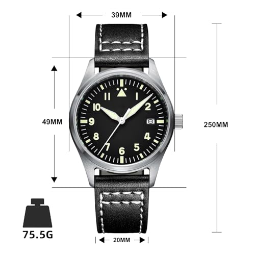 ADDIESDIVE Watches for Men Automatic Sterlie Mechanical Watches for Men Sport Waterproof Stainless Steel Wrist Watch